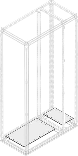 ABB - Flangia fissa P65 in cabina con larghezza 200mm e diametro 900mm.