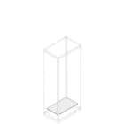 ABB - Flangia per ingresso cavi fissata con dimensioni 300mm x 900mm.