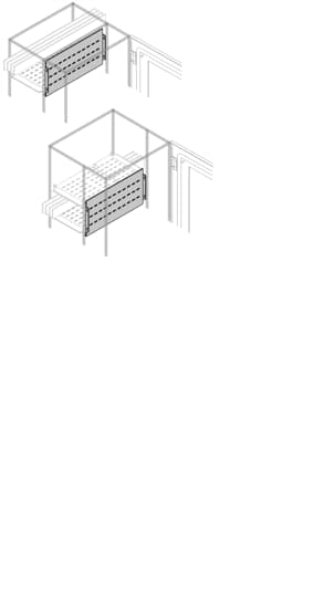 ABB - Segregatore frontale barre alte 300mm lunghe 300mm non superiore a 160 caratteri.