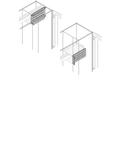 ABB - barre segregate per busbar, dimensioni h=300mm l=400mm, installazione in cabina.