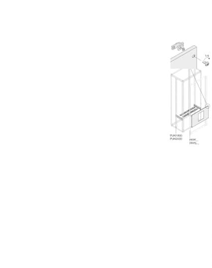 ABB - e1.2 kit 3-4p fixed-int. orizz. w=600mm l=600mm