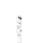 ABB - Isolatore per connessioni T6 vertica n.1 insula.conn. t6 in v.