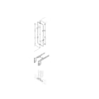 ABB - Kit 2 squadrette montante intermedio upright brackets squadrette montante intermedio.