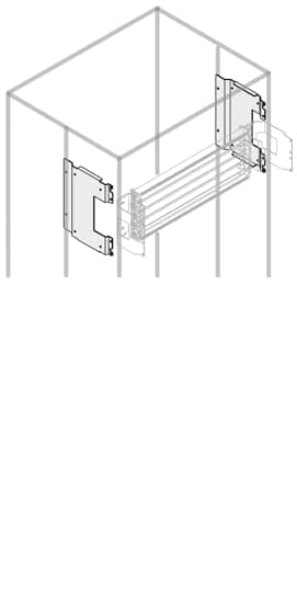 ABB - segreg.lat.unifix h/guida din cent.h=300mm