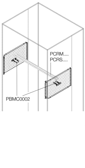 ABB - 2 lat.cable connec.mod. h=225mm d=700mm N.2 MODULI CON. LATERALI H=225MM P=700MM