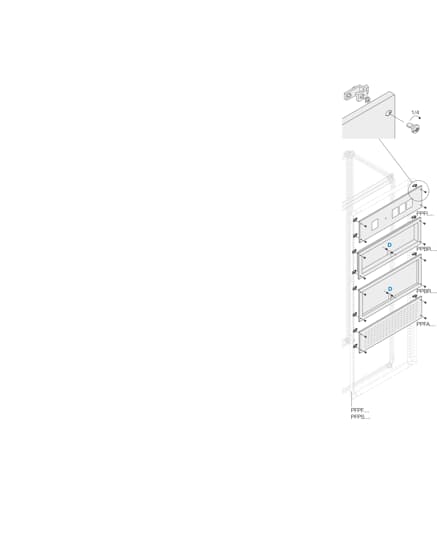ABB - Pannello cieco rientrato h=400mm l=800mm