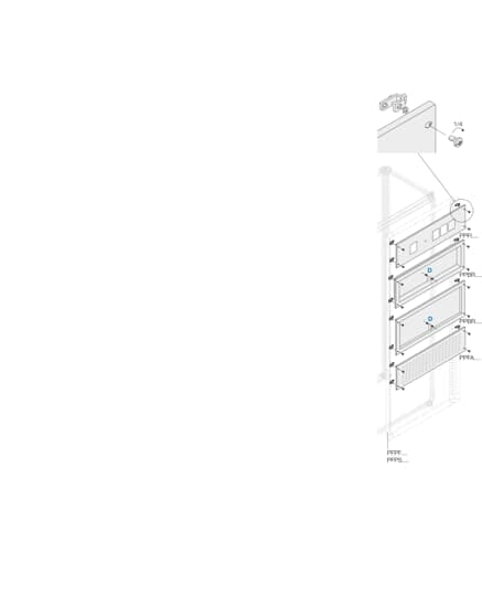 ABB - Pannello cieco rientrato h=400mm l=800mm
