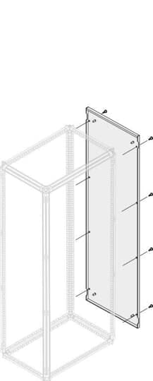 ABB - pannello esterno IP30/40 altezza 1800mm profondità 200mm PPEB1820