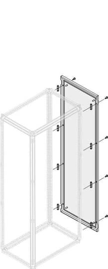 ABB - Pannello esterno IP65 resistente alle intemperie, dimensioni 1800mm x 300mm.