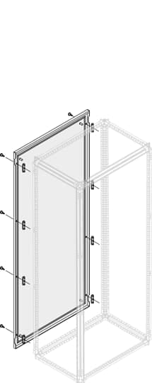ABB - Pannello esterno IP65 resistente agli agenti atmosferici, dimensioni 1800mm x 400mm.