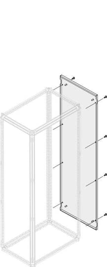 ABB - Pannello esterno IP30/40 altezza 1800mm profondità 500mm.