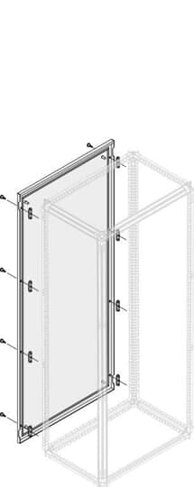 ABB - Pannello esterno IP65 H=1800mm L/P=500mm PPEB1856 Rück/Seitenw RE12, 2FB/T600.