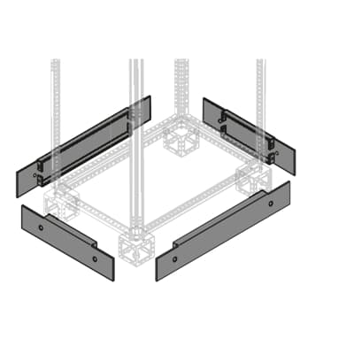 ABB - PPFM1070 zoccolo per battiscopa con altezza di 100mm e profondità di 800mm, flangia laterale n.2 con altezza di 100mm e profondità di 700mm.