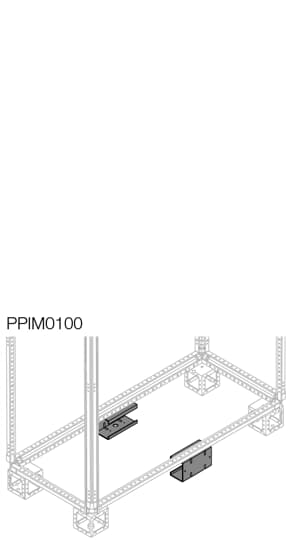 ABB - PPIM0100 2st sockelverstärkung zincata h=100mm intermedi lam. PPIM0100
