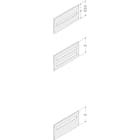 ABB - 36x2 pannello moduli DIN h=300mm w=800mm l=800mm.