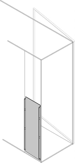 ABB - Segr.vert.rear interno cc altezza 800mm larghezza 400mm post verticale VCI 800mm lunghezza 400mm.