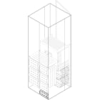 ABB - Rear vertical segregator height 50mm width 600mm internal upper. Post vertical segregator height 50 length 300 (length straight 600 mid.