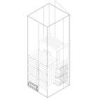 ABB - Rear verticale segregatore h=50mm w=600mm interno superiore. Segmento verticale posizionato h=50 l=300 uscite (l str=600m