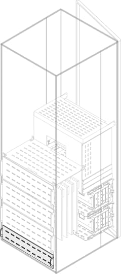 ABB - segr.vert.post. h=100mm l=600mm w=smi rear vert.segr.h=100mm w=600mm no in.up.