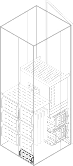 ABB - Rear vertical segreteria h=150mm w=400mm interna superiore post. H=150 L=200 (L str=400 mm)