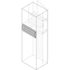ABB - Segr.vert.rear h=250mm w=600mm post. smi.