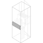 ABB - segr.vert.rear h=350mm w=1250mm no i.up. post. smi.
