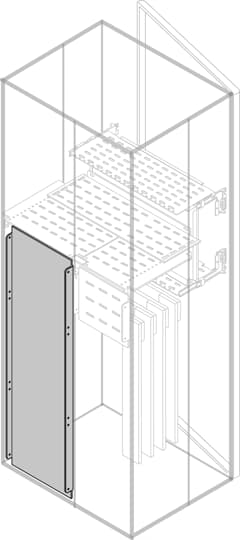 ABB - segreteria verticale posteriore h=700mm l=300mm w=600mm interno uscite laterali str=600mm.