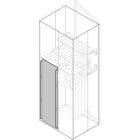 ABB - segreteria verticale retro h=800mm w=800mm interno superiore. posizione verticale h=800 l=400 uscite (lato stretto=800mm).