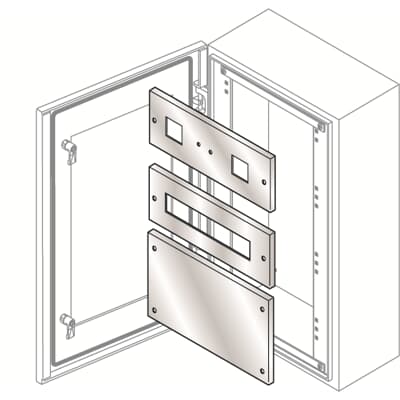 ABB - SRX-PS2476X Enclosure PAN. MOD.2 STR.72X72 185X400 HXL-INOX