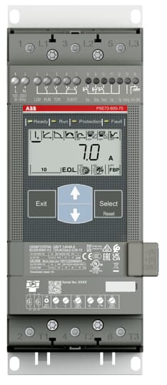ABB - Avviatore Graduale PSE72-600-70 per un controllo preciso della corrente di avvio.
