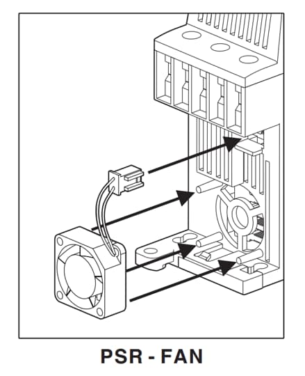 ABB - Cooling fan suitable for PSR3…PSR45 PSR-FAN 3-45A FAN.