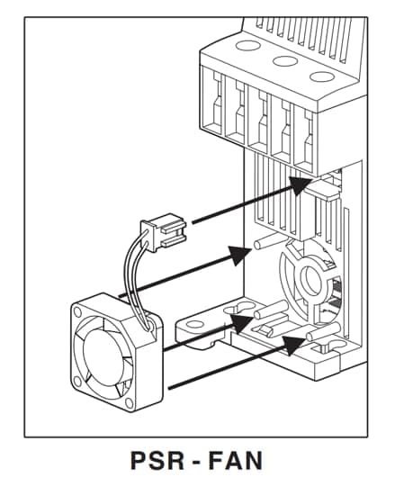 ABB - Cooling fan suitable for PSR3…PSR45 PSR-FAN 3-45A FAN.