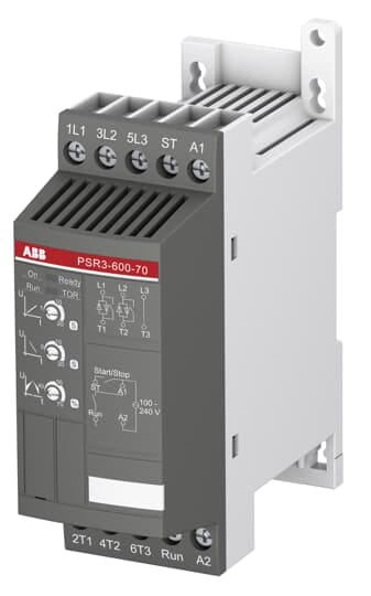ABB - Avviatore graduale per softstarter PSR3-600-70, ideale per un controllo preciso e sicuro dei motori elettrici.