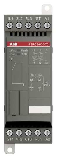 ABB - Avviatore Graduale Softstarter PSRC3-600-70 per un controllo preciso della corrente di avviamento.