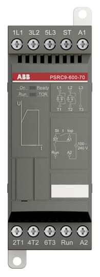 ABB - Avviatore graduale per SOFTSTARTER PSRC9-600-70, ideale per un controllo preciso e sicuro dei motori elettrici.