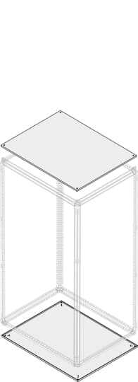 ABB - Tetto-fondo cieco IP30-IP40 L=1250mm P=300mm, blind top/bottom W=1250mm D=300mm.