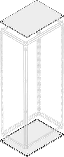 ABB - Tetto-fondo cieco IP30-IP40 L=1250mm P=500mm w=1250mm d=500mm