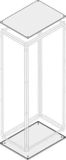 ABB - Tetto-fondo cieco IP30-IP40 L=1250mm P=700mm Blind top/bottom W=1250mm D=700mm.