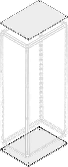 ABB - Tetto/fondo cieco IP40 per armadi w=400mm d=500mm.