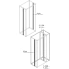 ABB - Montante intermedio kit interno h=1800mm upright.