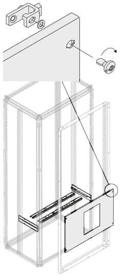 ABB - Kit E2.2 E4.2 3-4P con interruttore verticale e lunghezza 800mm.