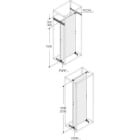 ABB - piastre di montaggio intere h=1600mm l=600mm