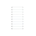 ABB - DIN-rail COMBI 10 GUIDE REGOLABILI System pro E energy L=800MM. QAD0130P1