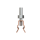 ABB - Clip fissaggio M6 per busbar COMBI 20, ideale per installazioni precise ed efficienti.