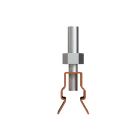 ABB - Clip fissaggio M6 per busbar COMBI 20, ideale per installazioni precise ed efficienti.