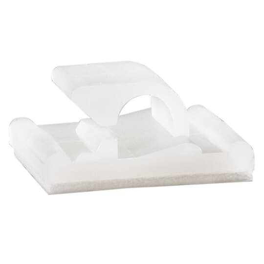 ABB - Clip tondi in nylon naturale altezza 0.622 pollici, clip adesive in PA6,6 dimensioni 25,4x25,4mm, diametro 13,5mm, confezione da 500 pezzi.