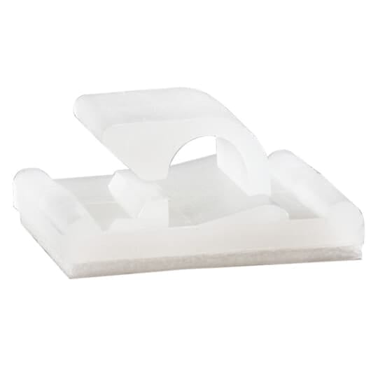ABB - Clip tondi in nylon naturale altezza 0.622 pollici, clip adesive in PA6,6 dimensioni 25,4x25,4mm, diametro 13,5mm, confezione da 500 pezzi.