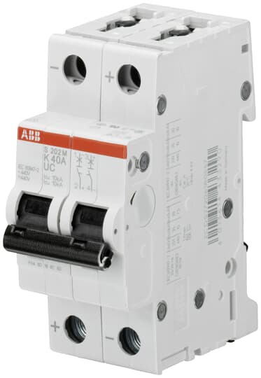 ABB - S202M-K0,5UC Miniature Circuit Breaker per interruttori automatici CA-CC. S202MK05UC