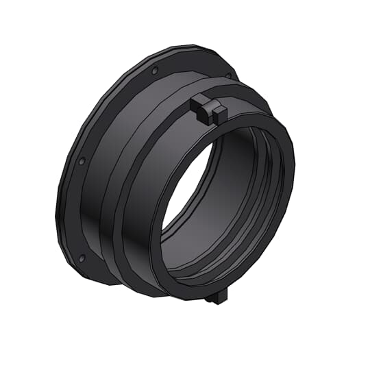 ABB - Raccordo a flangia diritto DN125 PA6 GR IP65 NW125 Fitting Flange GRY.