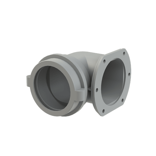 ABB - Raccordo a flangia 90 gradi DN070 PA6 grigio IP65 NW70.